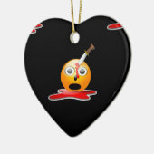 Psycho Emoji Keramik Ornament (Links)