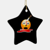 Psycho Emoji Keramik Ornament (Rechts)