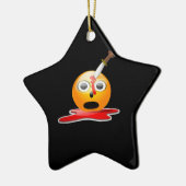 Psycho Emoji Keramik Ornament (Links)