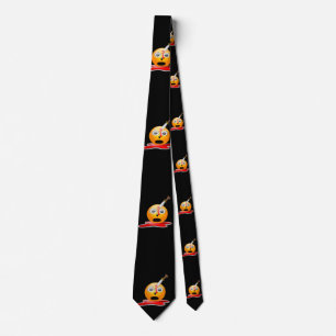 Psycho emoji mens halloween neck krawatte