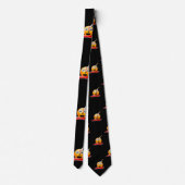 Psycho emoji mens halloween neck krawatte (Rückseite)