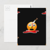 Psycho Emoji Postkarte (Vorne/Hinten)