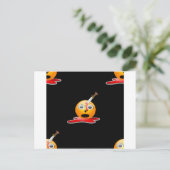 Psycho Emoji Postkarte (Stehend Vorderseite)