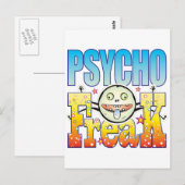 Psycho Freaky Freak Postkarte (Vorne/Hinten)