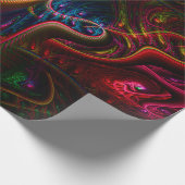 Psycho Gears Flame Fraktal Art Geschenkpapier (Ecke)