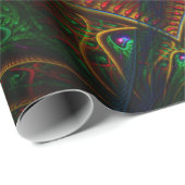 Psycho Gears Flame Fraktal Art Geschenkpapier (Rolleneckpunkt)