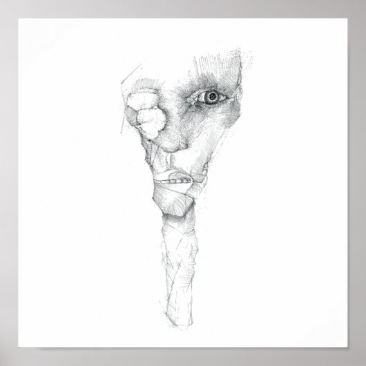 Psycho-Gesicht Poster (Vorne)