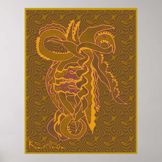 "PSYCHO" GICLEE-DRUCKER POSTER (Vorne)