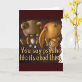 Psycho-Grußkarte Karte (Gelbe Blume)