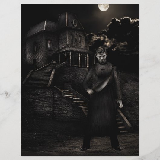 Psycho individuell anpassbare Halloween Flyer (Vorne)