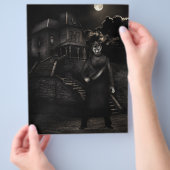 Psycho individuell anpassbare Halloween Flyer (Hand)