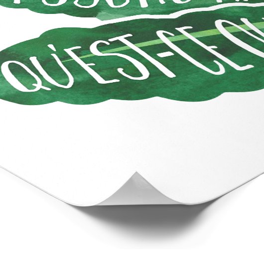 Psycho Kaler Poster (Ecke)