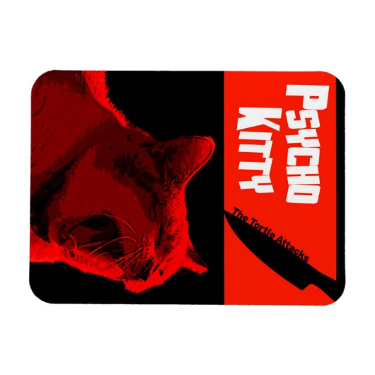 Psycho Kitty Magnet (Horizontal)