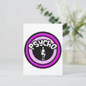 Psycho Lady Postkarte (Stehend Vorderseite)