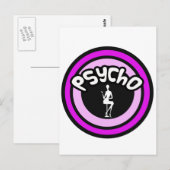 Psycho Lady Postkarte (Vorne/Hinten)