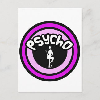 Psycho Lady Postkarte