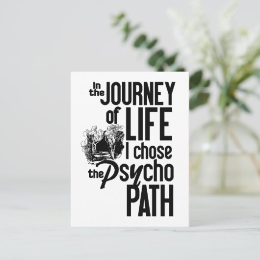 Psycho Path Postcard Postkarte (Stehend Vorderseite)
