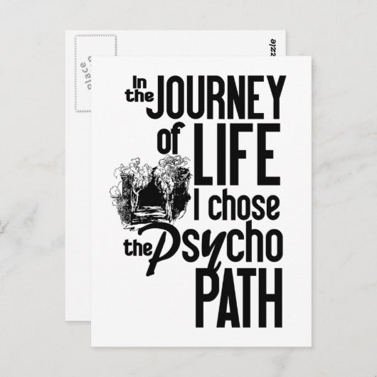 Psycho Path Postcard Postkarte (Vorne/Hinten)