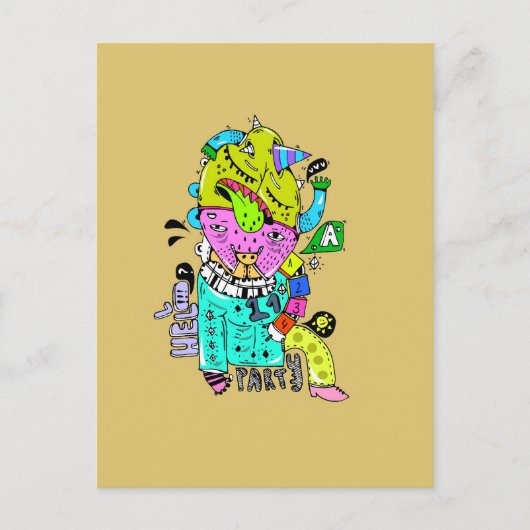 Psycho Postkarte (Vorderseite)