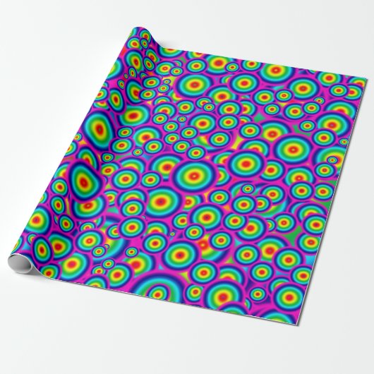Psycho Psychedelic Wrapping Paper Geschenkpapier (Ungerollt)
