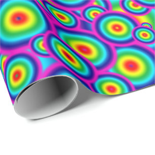 Psycho Psychedelic Wrapping Paper Geschenkpapier