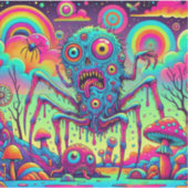 Psycho Rainbow Creep Aufkleber (Vorderseite)