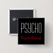 Psycho-Rechteckschaltfläche Button (Vorne & Hinten)