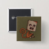 Psycho Sack Monkey Button (Vorne & Hinten)