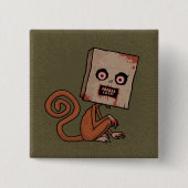 Psycho Sack Monkey Button (Vorderseite)