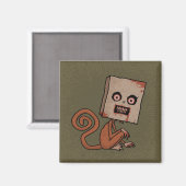 Psycho Sack Monkey Magnet (Vorderseite/Rückseite)