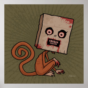 Psycho Sack Monkey Poster