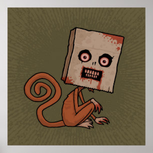 Psycho Sack Monkey Poster