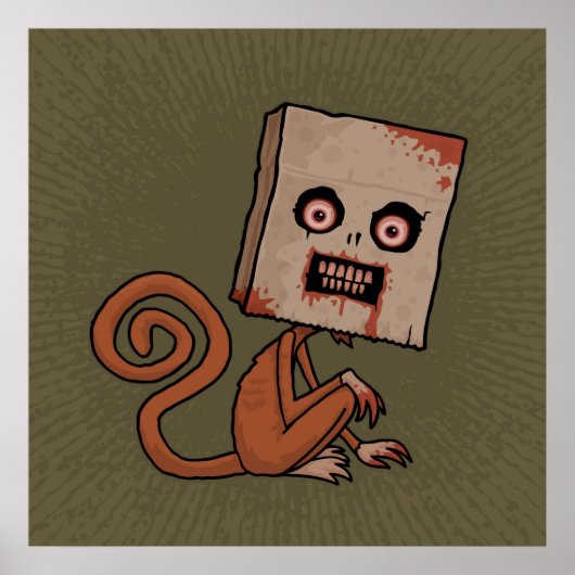 Psycho Sack Monkey Poster (Vorne)