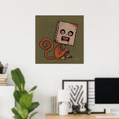 Psycho-Sackaffe Poster (Heimbüro)