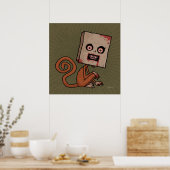 Psycho-Sackaffe Poster (Küche)