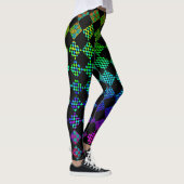 Psycho Schachbretts von Kenneth Yoncich Leggings (Rechts)