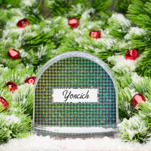 Psycho Schachbretts von Kenneth Yoncich Schneekugeln (Weihnachten)