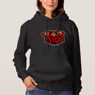 PSYCHO Screwball-Grafiken Hoodie