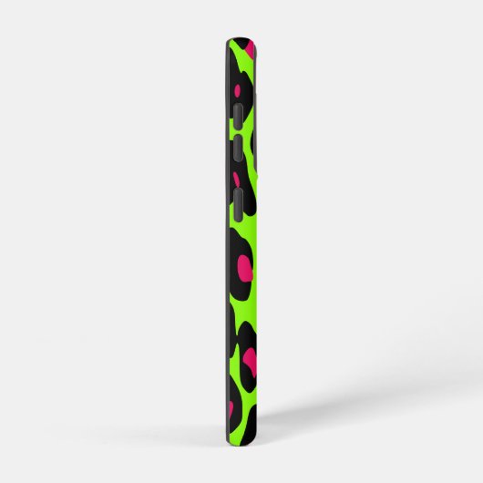 Psycho Skull Lime Leopard Print Samsung Galaxy Hülle (Rechte Seite)
