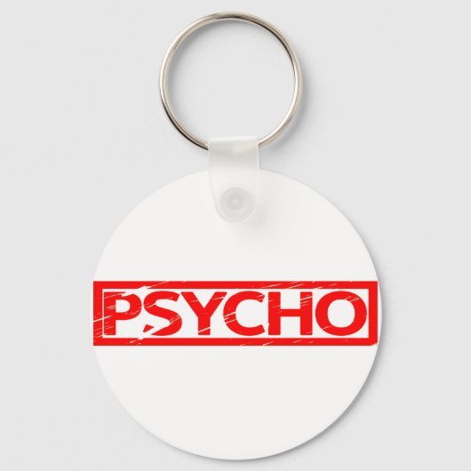 Psycho Stempel Schlüsselanhänger (Vorderseite)