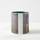 Psycho the Red Eared Slider Turtle Zweifarbige Tasse (Mittel)