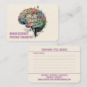 Psycho Therapist, Gecoacht - Visitenkarte (Vorne/Hinten)