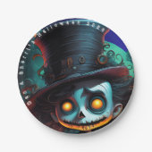 Psycho Top Hat Halloween-Party Paper Teller (Vorderseite)