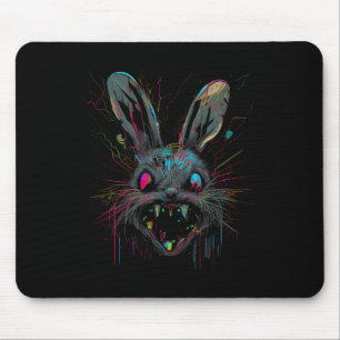 Psycho Verrückte Farbe Hase Horror Ostern Und Hall Mousepad