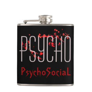 Psycho-Vinyl-umhüllte Flasche Flachmann