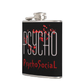 Psycho Vinyl Wrapped Flask Flachmann (Links)