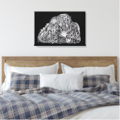 Psycho Warrior Leinwanddruck (Insitu (Schlafzimmer))