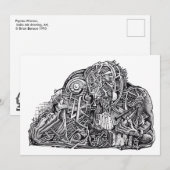 Psycho Warrior, von Brian Benson, Flachkarte (Vorne/Hinten)