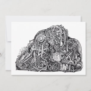 Psycho Warrior, von Brian Benson, Flachkarte