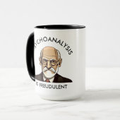 Psychoanalyse ist Freudulent Tasse (Vorderseite Links)